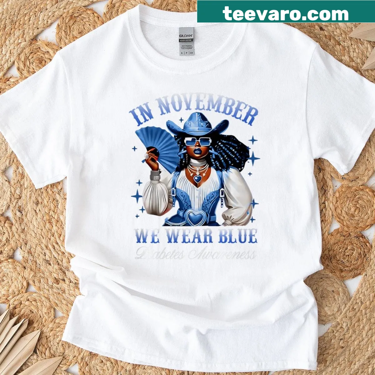 Diabetes awareness shirt for women with meaningful message — on a men's t-shirt