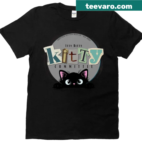 Adorable T-shirt featuring cute illustrations of kittens