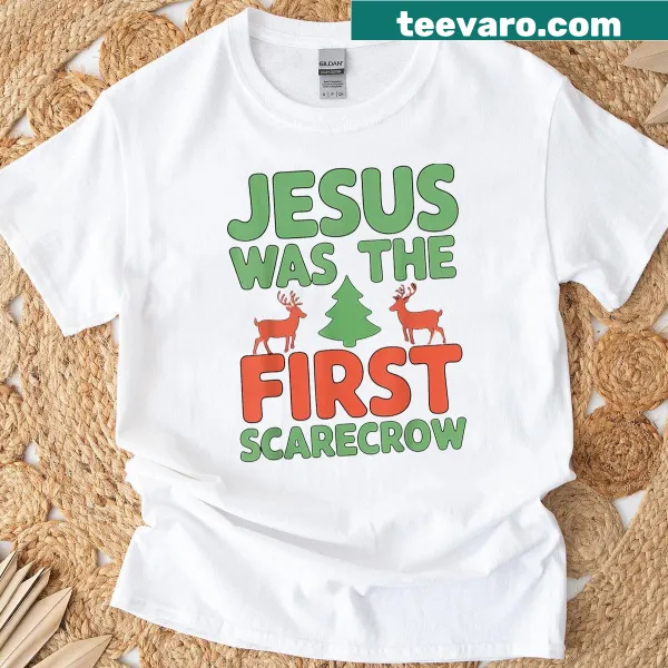 Humorous Jesus was the first scarecrow t-shirt with playful graphic