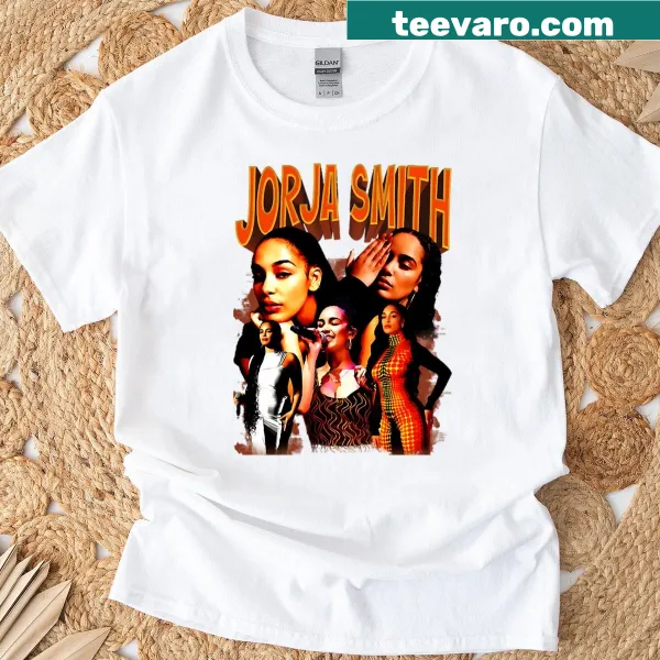 T-shirt celebrating Jorja Music Smith with a musical design