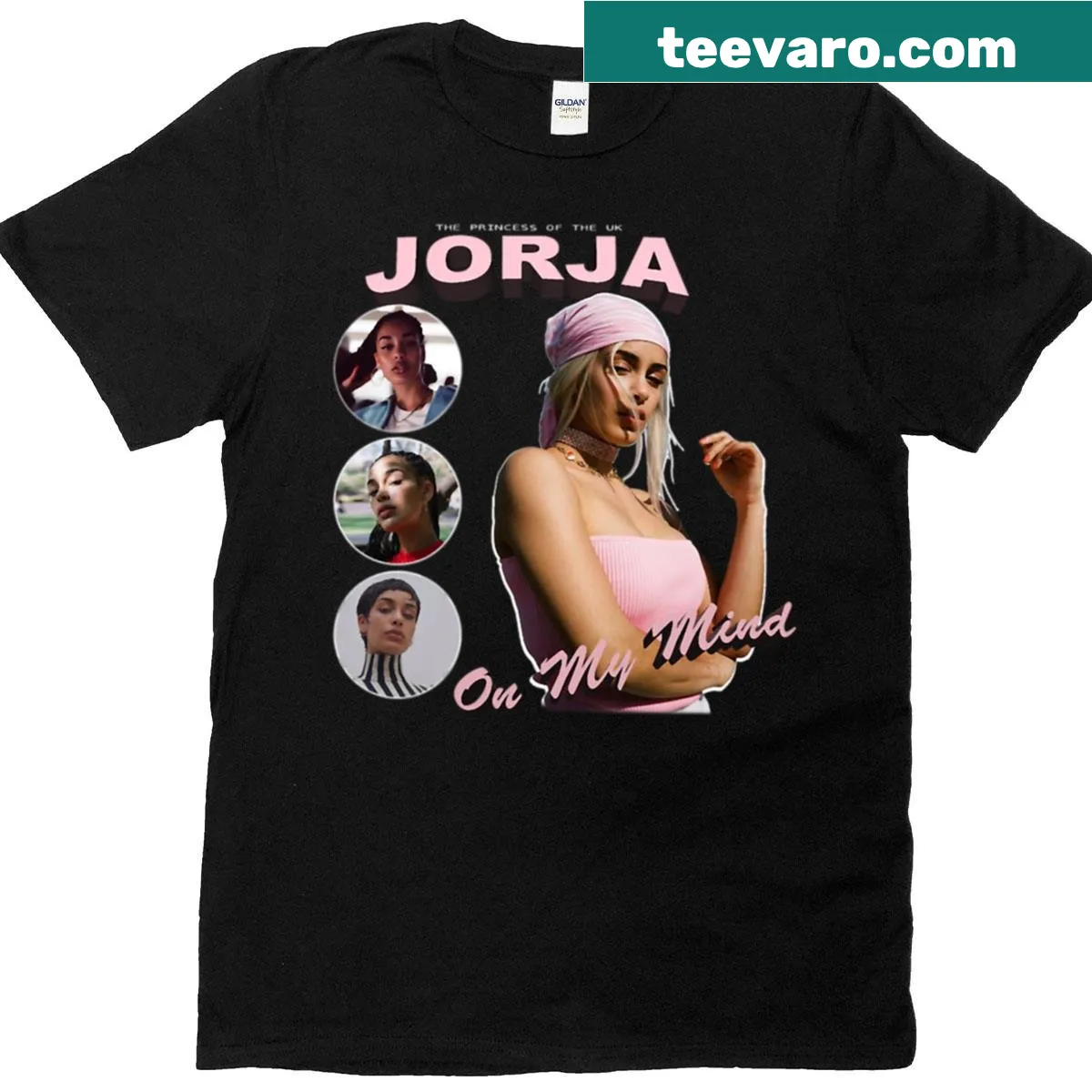 T-shirt celebrating Jorja Music Smith as 'The Princess Of The UK' — on a men's t-shirt