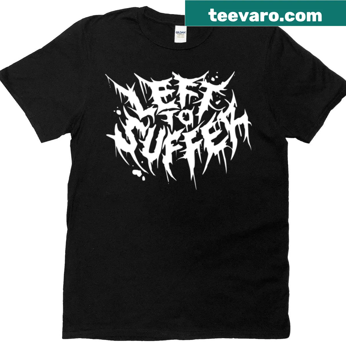 Left To Suffer band HD logo t-shirt featuring bold design — on a men's t-shirt