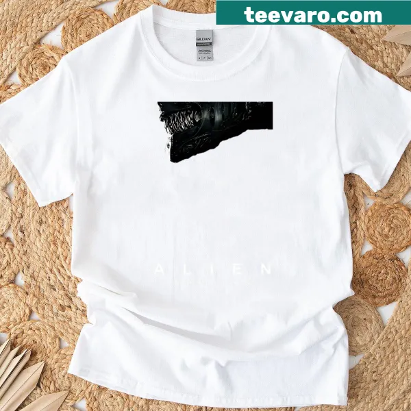Vintage horror film logo T-shirt with a distressed design