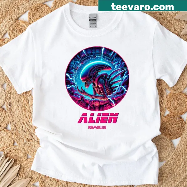 Vintage-style movie horror logo t-shirt with distressed details
