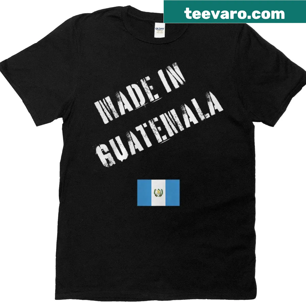 Funny T-shirt with Guatemala flag graphic and humorous text — on a men's t-shirt