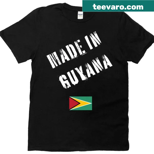 Funny T-shirt featuring the Guyana flag and humorous saying