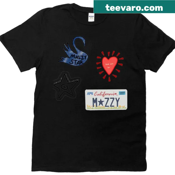 4-pack of Mazzy Star t-shirts with unique designs