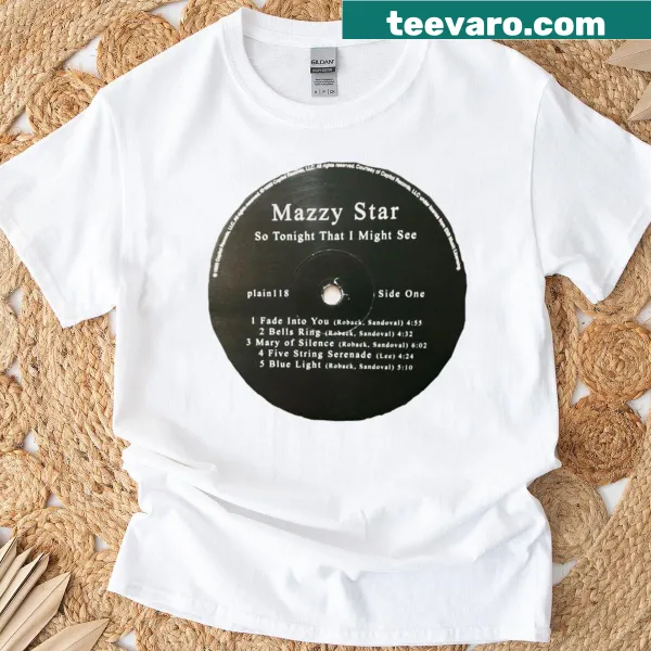 Vintage design featuring Mazzy Star disc graphic