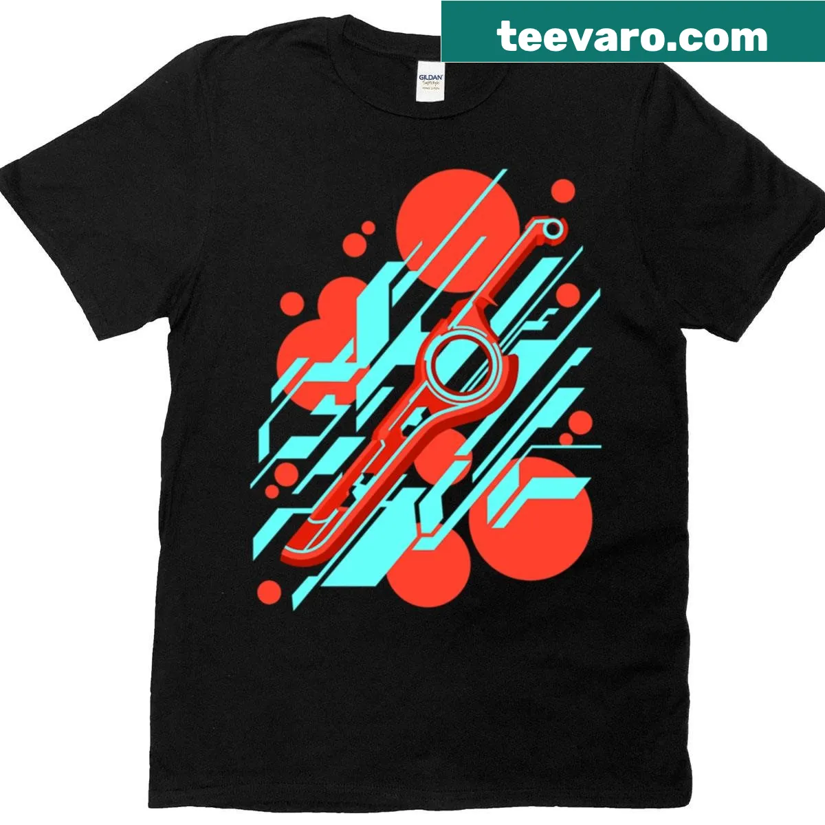 Minimalist abstract design T-shirt for creative expression — on a men's t-shirt
