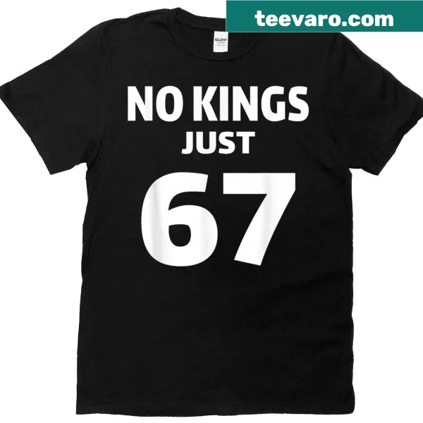 T-shirt featuring the phrase 'Number 67' in a playful font