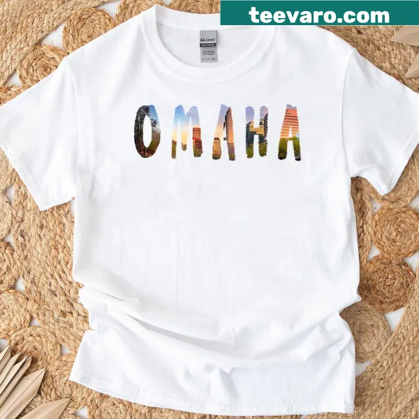 Omaha Nebraska T-shirt with bold text design.