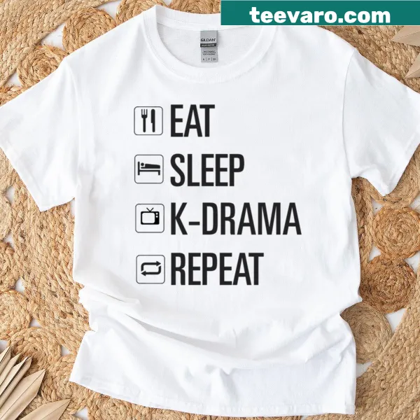 Text 'Only Kdrama' on a fun T-shirt design