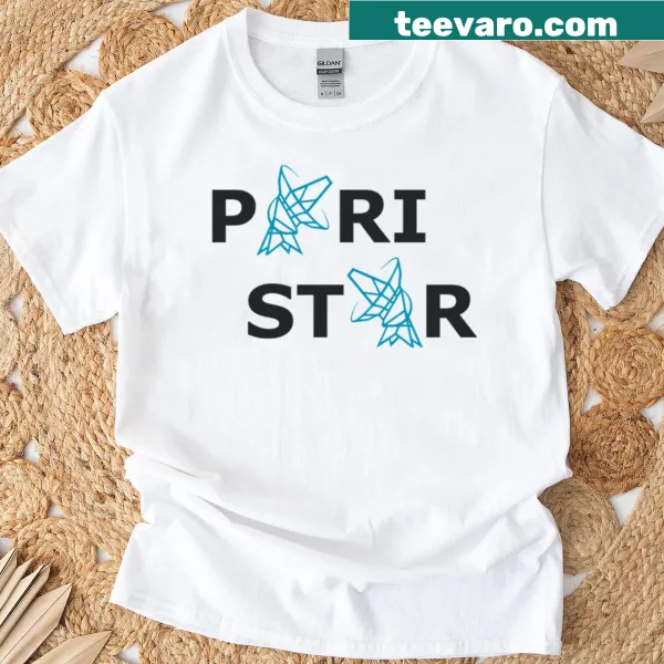Minimalist Paristar black t-shirt with sleek design