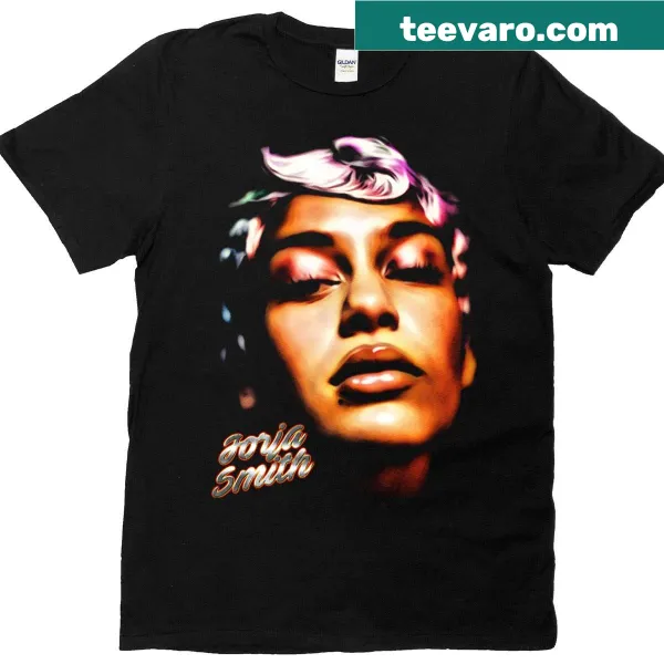 Abstract pop art shirt featuring Jorja Smith's face design