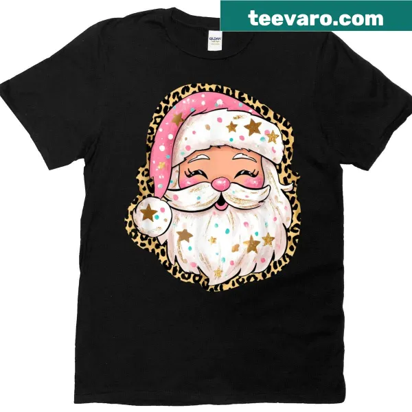 Funny Christmas Santa t-shirt for festive celebrations.