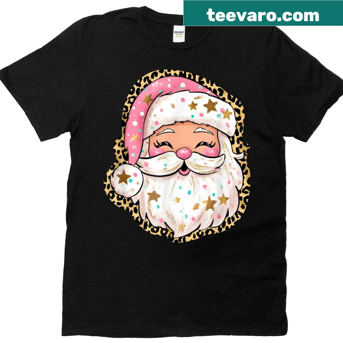 Funny Christmas Santa t-shirt for festive celebrations. — on a men's t-shirt