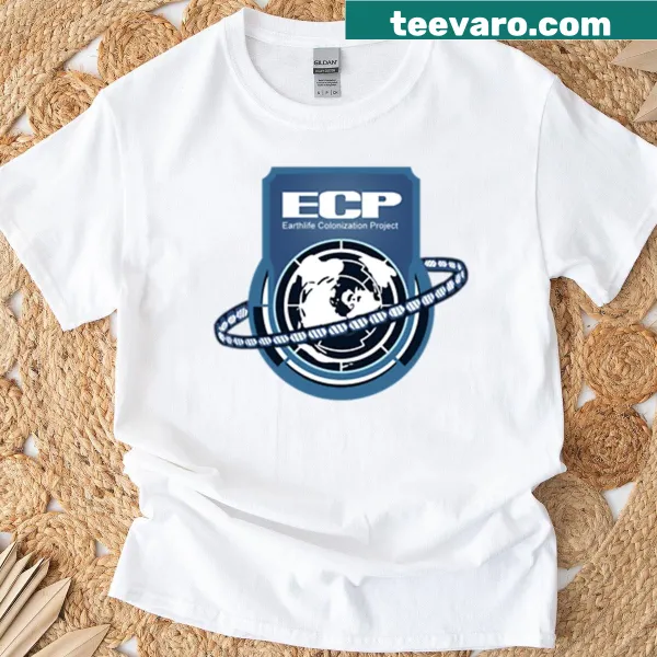 T-shirt featuring Project Exodus logo in bold emblem style