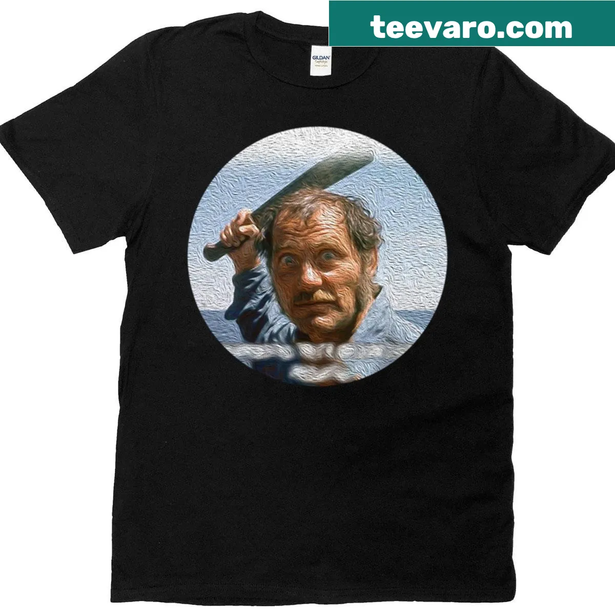 Funny t-shirt with a clever saying design — on a men's t-shirt