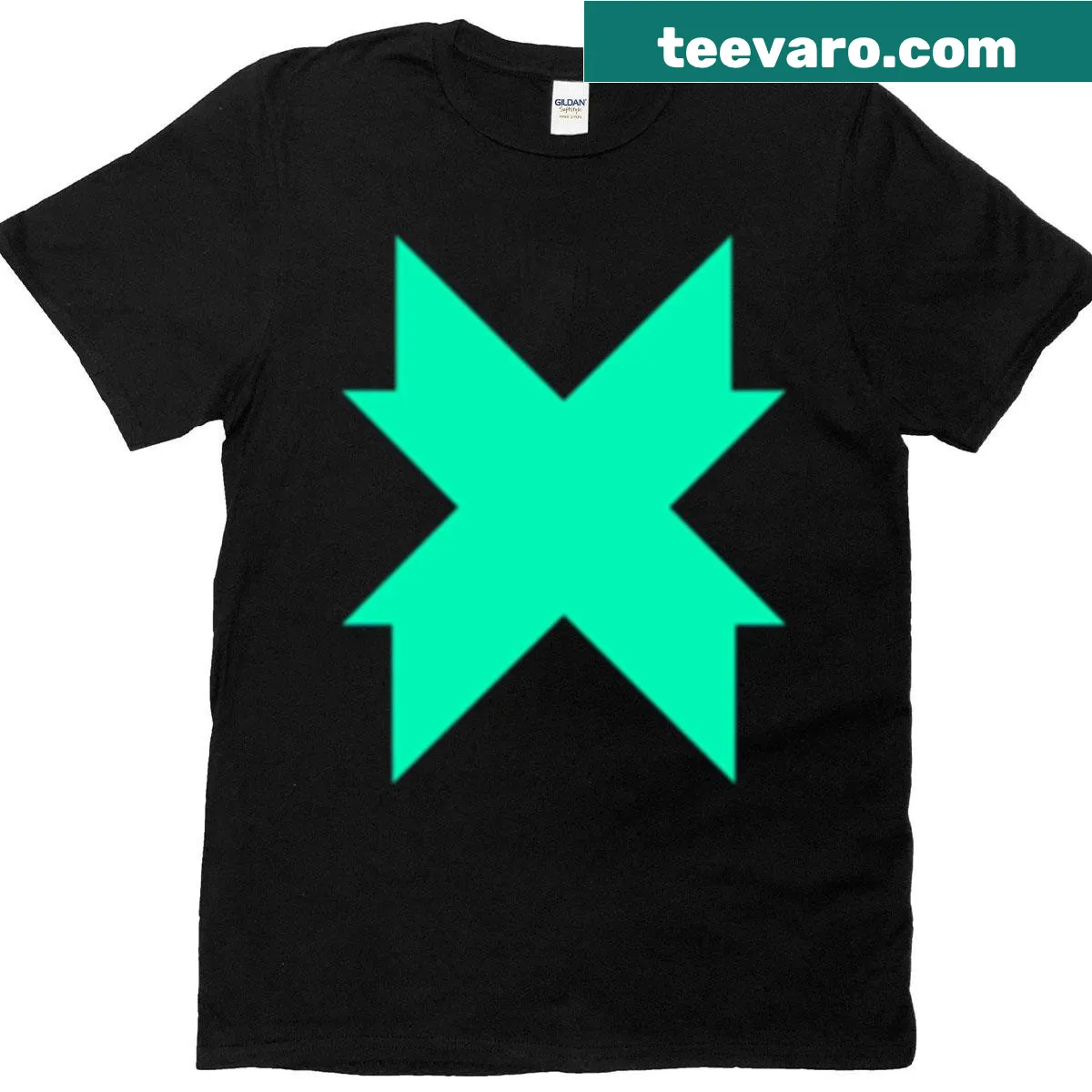 Minimalist silhouette of Rex and Crystal Core from Xenoblade Chronicles 2 — on a men's t-shirt