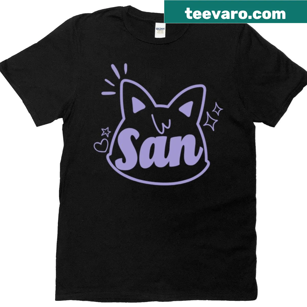 Sandeoki logo design from San Ateez on a T-shirt — on a men's t-shirt