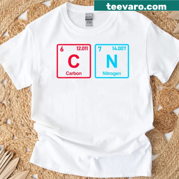 Funny science teacher T-shirt with periodic table reference