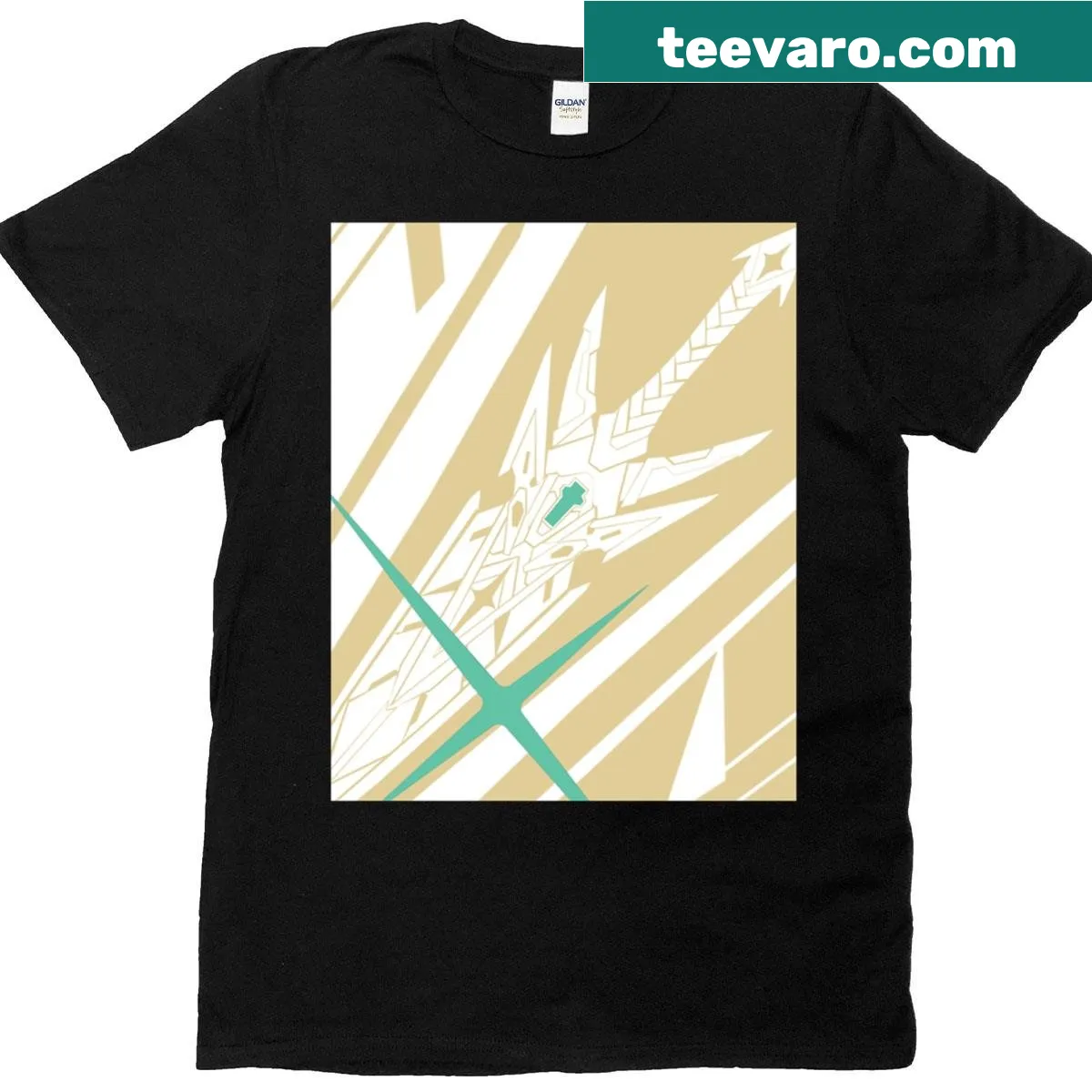 Graphic design inspired by fantasy themes and mythical motifs — on a men's t-shirt