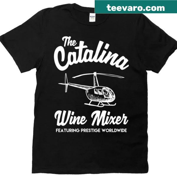 Graphic t-shirt featuring 'Prestige Worldwide' from the Catalina Wine Mixer