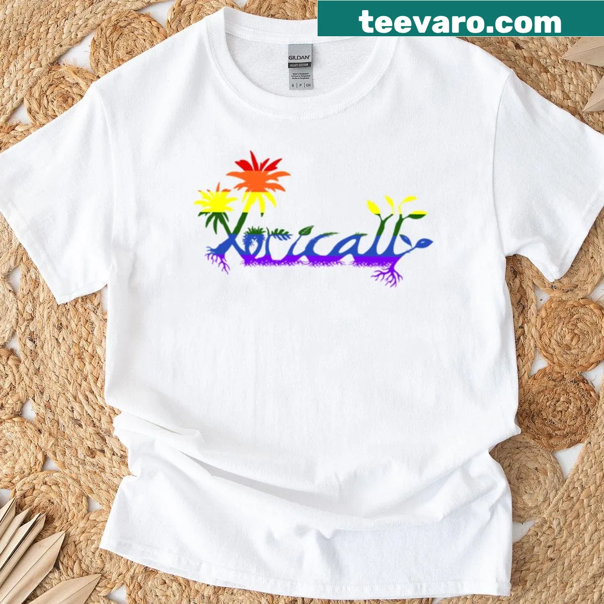 Horizontal design featuring Xerically logo, perfect for everyday wear — on a men's t-shirt