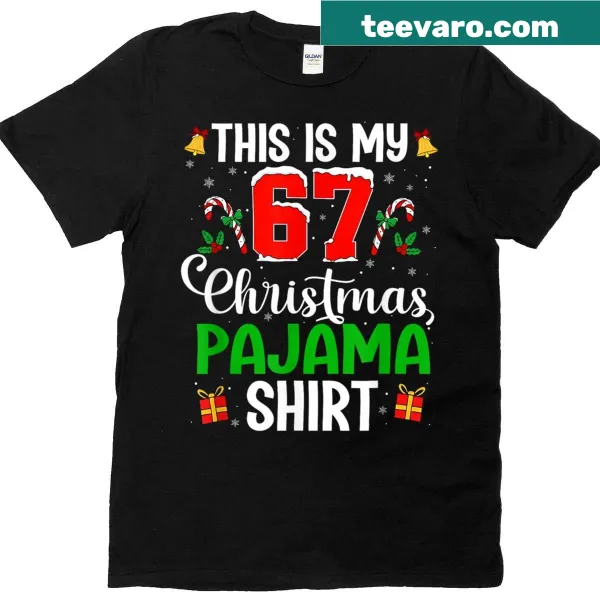 Funny Christmas shirt with pajama meme design