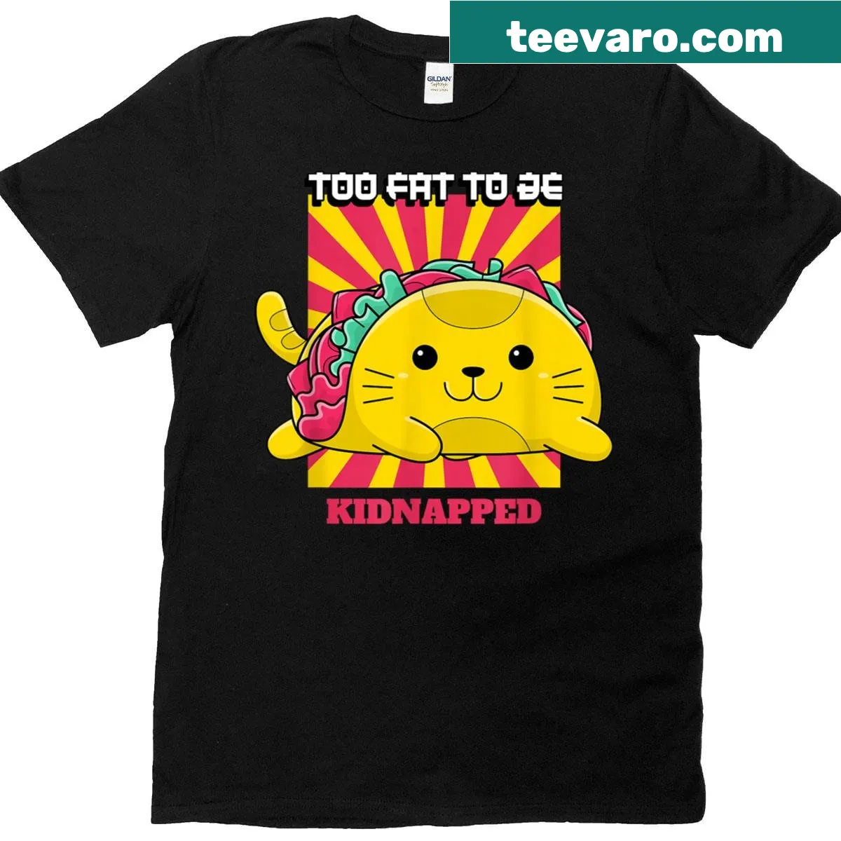 Funny cat graphic shirt with humorous text — on a men's t-shirt