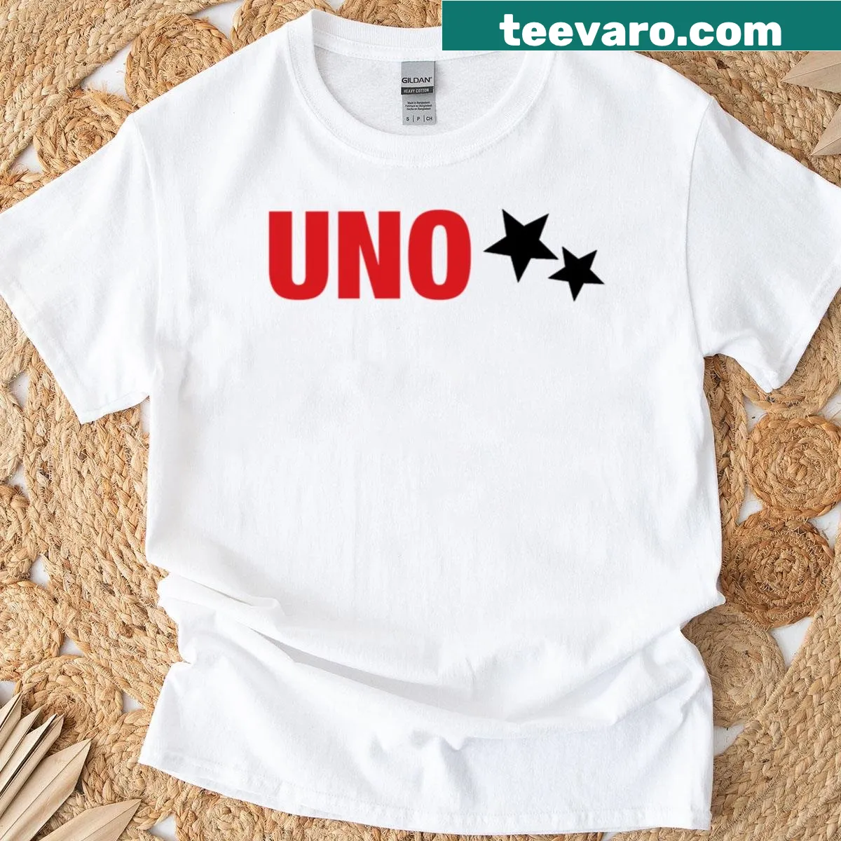 UNO logo on a stylish T-shirt for students — on a men's t-shirt