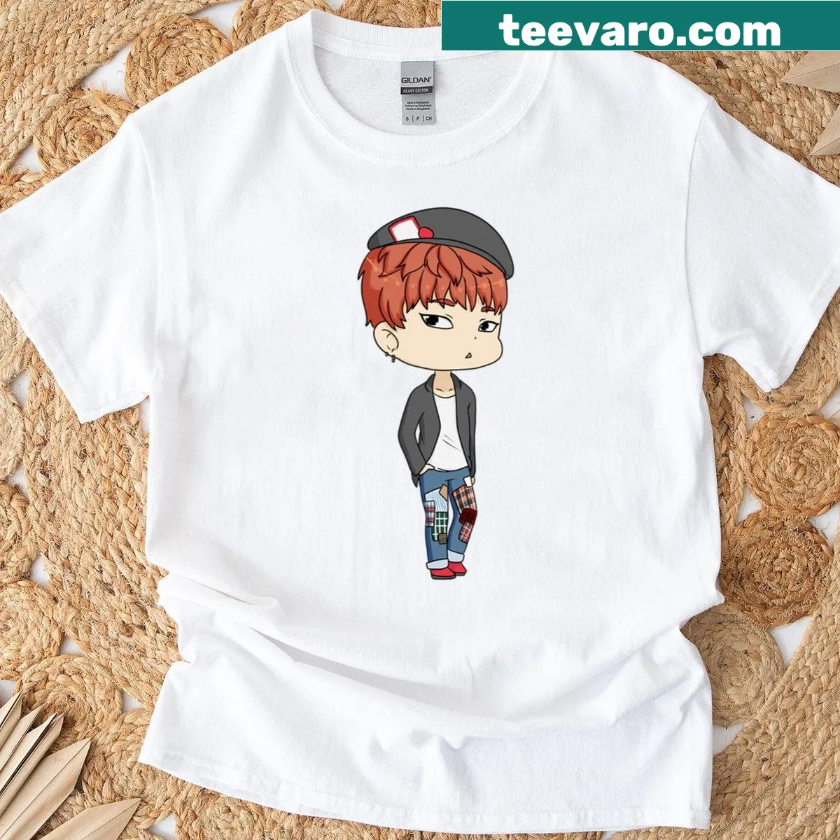 Funny T-shirt with 'War Of Hormone' text design — on a men's t-shirt