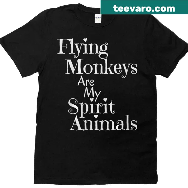 Humorous Wizard of Oz shirt featuring flying monkeys design