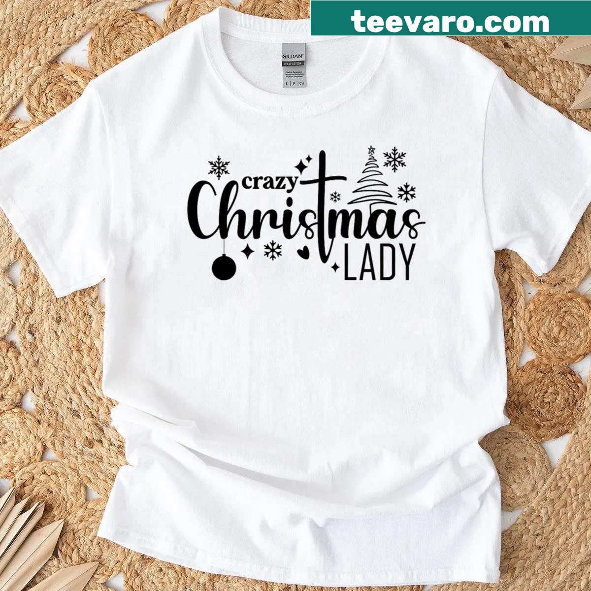 Festive Christmas design for women with holiday-themed graphics — on a men's t-shirt