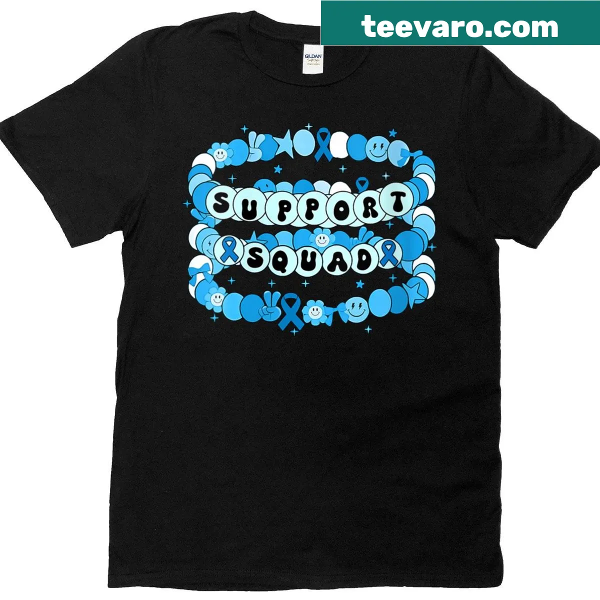 Supportive diabetes awareness graphic tee for women — on a men's t-shirt
