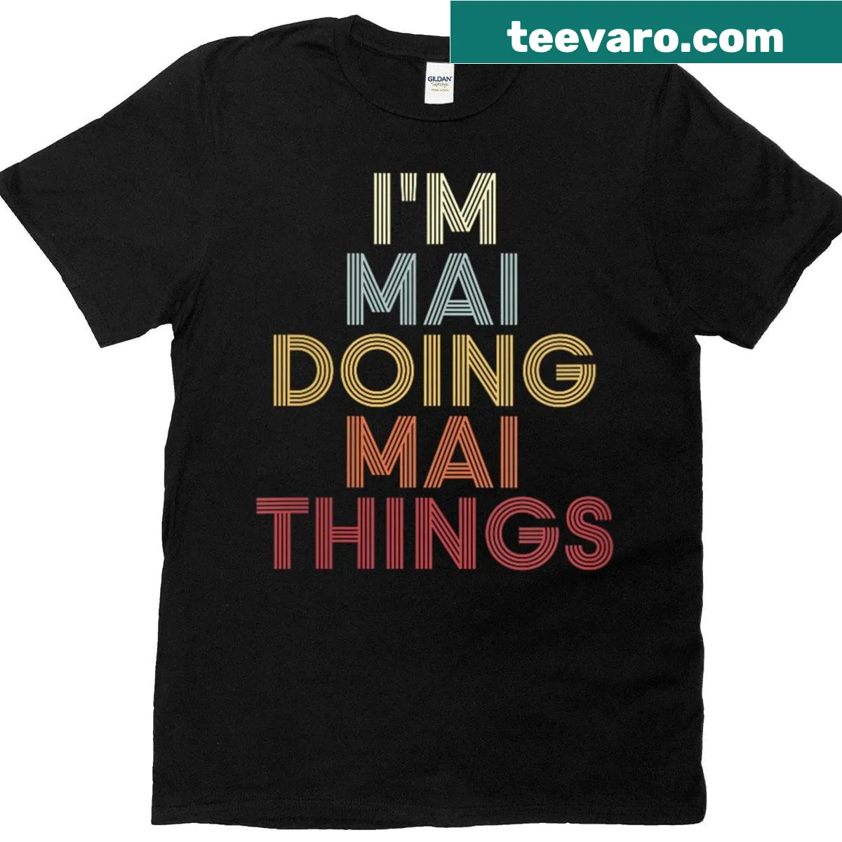 Personalized name graphic t-shirt for women — on a men's t-shirt