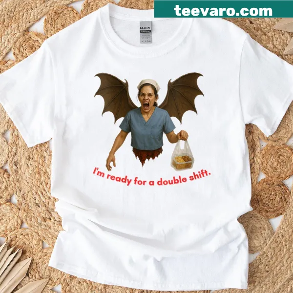 Nurse T-shirt featuring a Mananaggal design