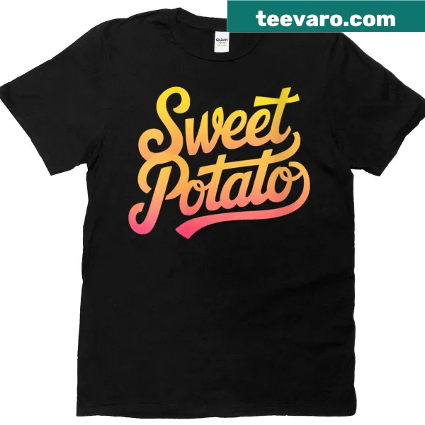 Funny Thanksgiving T-shirt featuring a grouchy sweet potato design