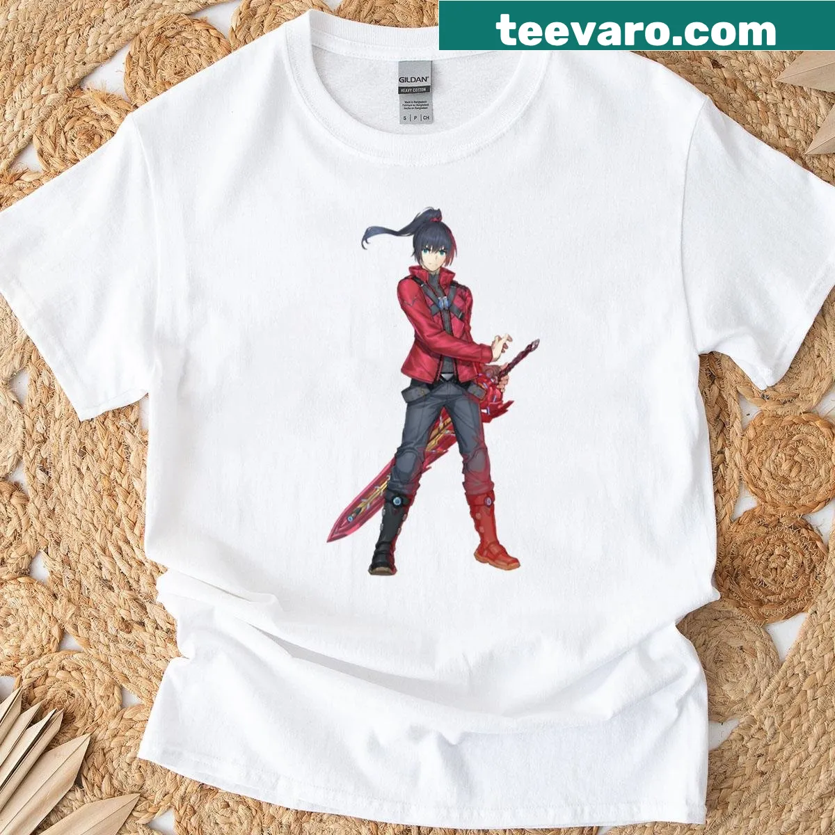 Graphic tee inspired by Xenoblade Chronicles 3 video game — on a men's t-shirt