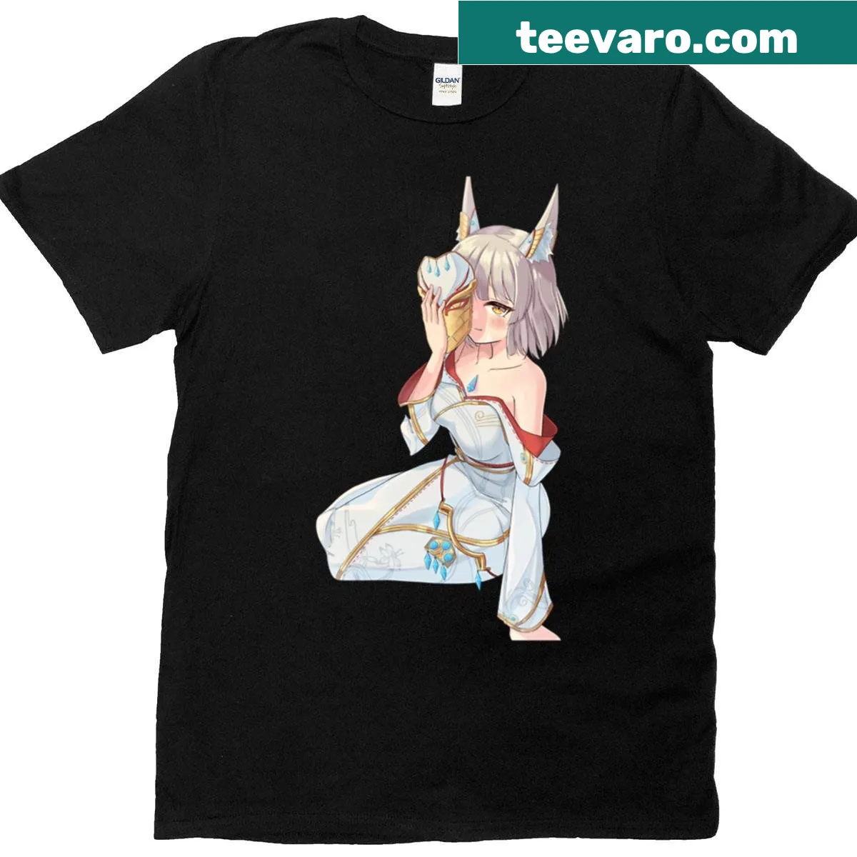 Cute design featuring characters from Xenoblade Chronicles for a whimsical look. — on a men's t-shirt
