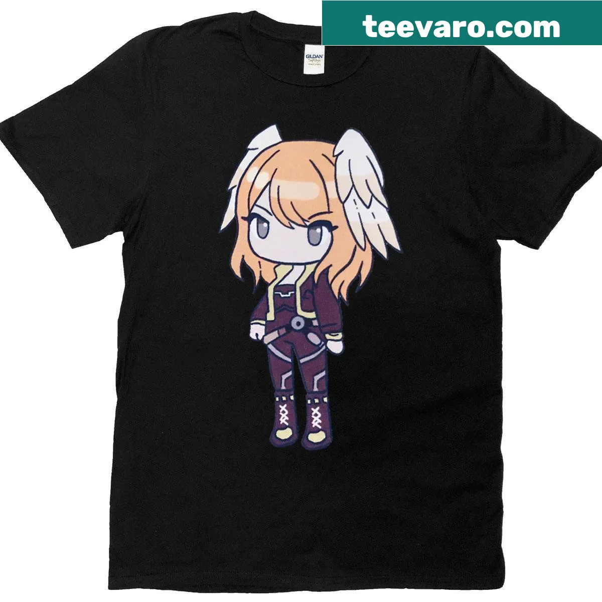 Minimalist oversized T-shirt featuring Eunie from Xenoblade Chronicles — on a men's t-shirt