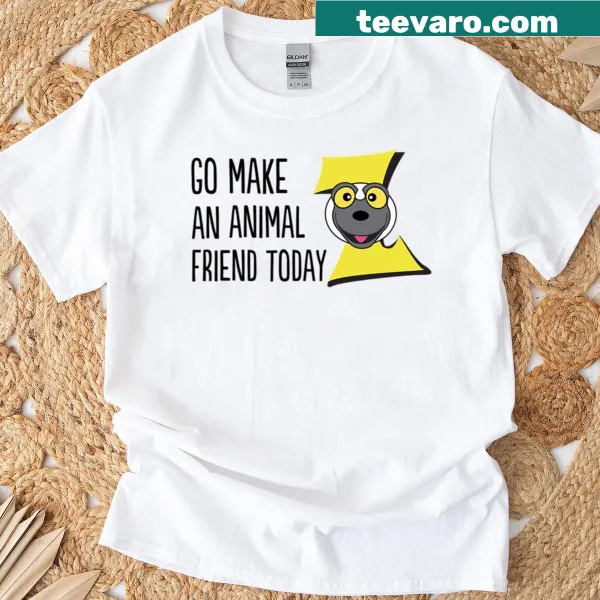 Zoboomafoo character printed in dark text on a T-shirt