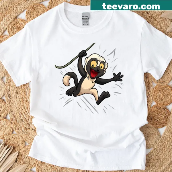 Oversized Zoboomafoo shirt featuring a swinging graphic for fun wear.
