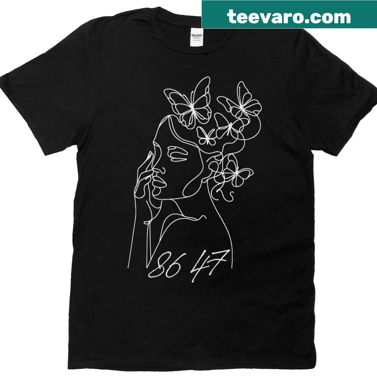 Tri-blend T-shirt with anti-Trump message and floral graphics for activism. — on a men's t-shirt