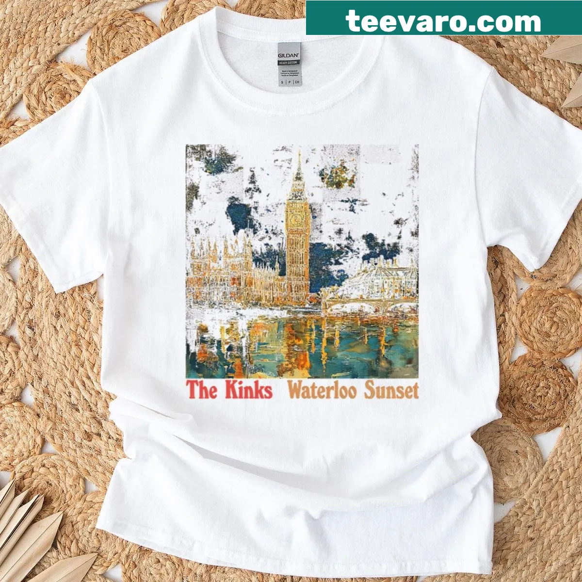 Vintage-style T-shirt with lyrics from an iconic 80s/90s album — on a men's t-shirt