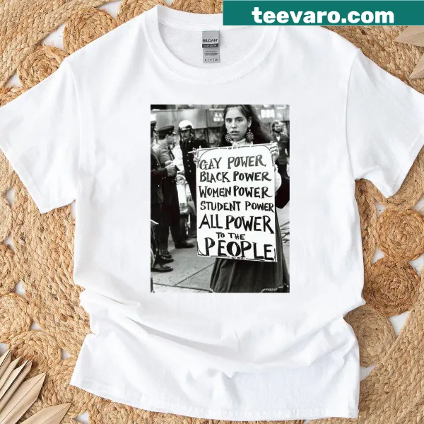 T-shirt with the phrase 'All Power To The People' in script
