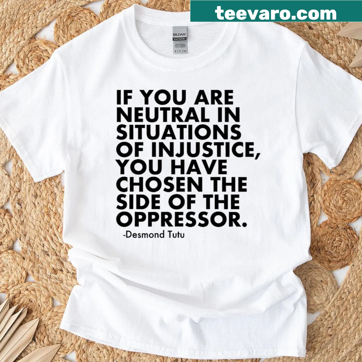 Anti Trump Protest Political Tee with bold message — on a men's t-shirt