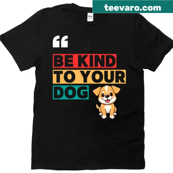 Boxy t-shirt promoting kindness to dogs