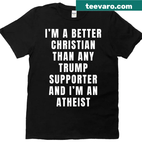 Sarcastic T-shirt with the phrase about belief and politics
