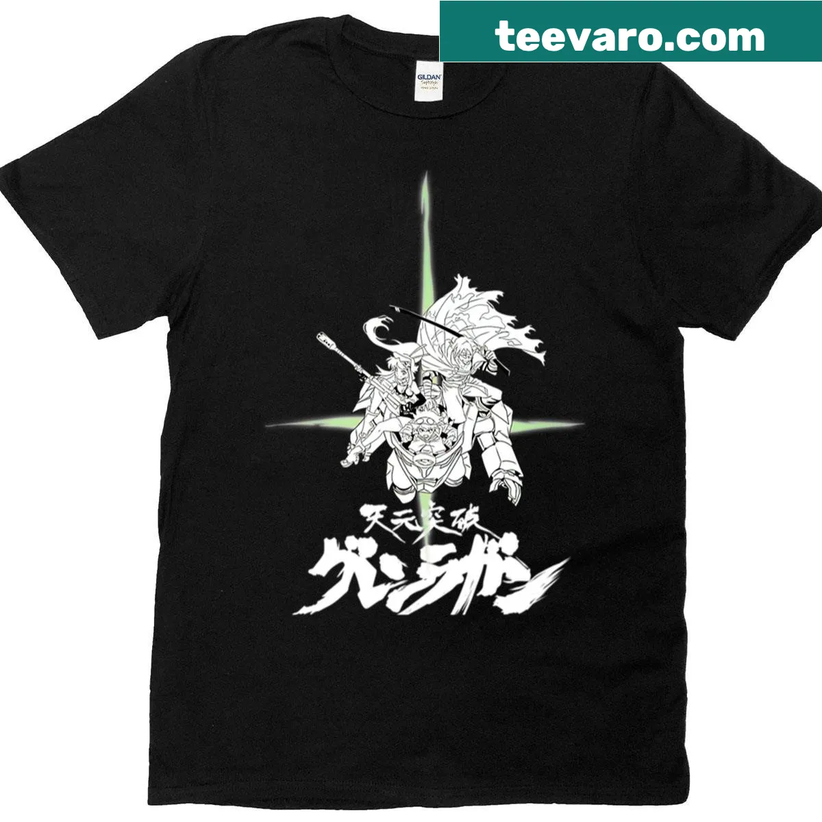 Vintage-style cartoon film t-shirt featuring anime action and comedy elements — on a men's t-shirt